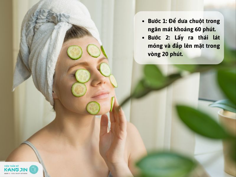 cách dùng dưa chuột làm sáng da