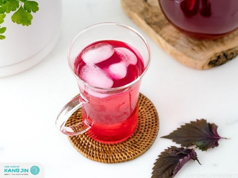 Nước trà lá tía tô giúp giải nhiệt cho cơ thể