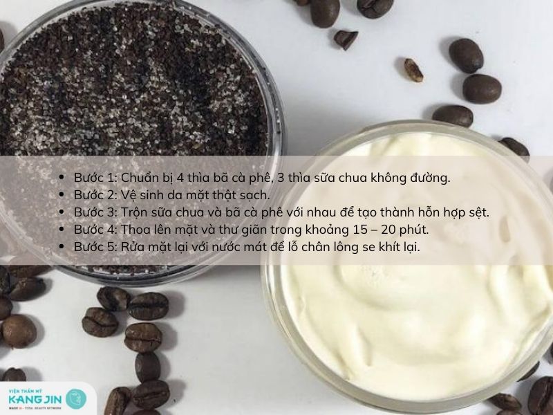 cách làm mặt nạ cà phê và sữa chua