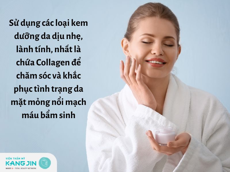 Cách cải thiện da mặt nổi mạch máu