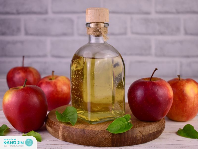 Sử dụng giấm táo để phục hồi da giãn mao mạch