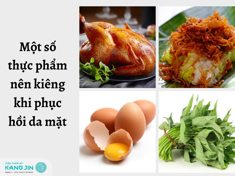 một số loại thực phẩm nên kiêng khi phục hồi da mặt