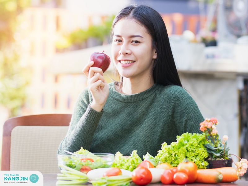 chế độ ăn uống lành mạnh cho da đẹp