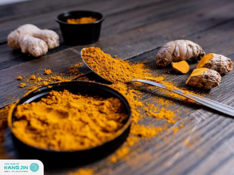 Chống lão hóa da bằng mặt nạ tinh bột nghệ