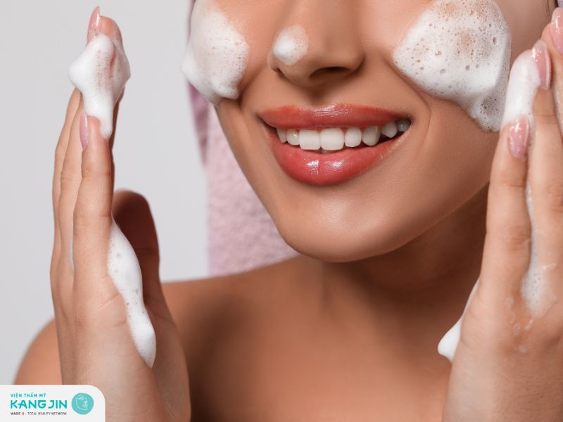 làm sạch da mặt