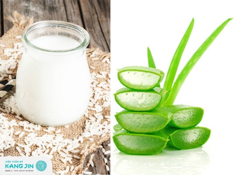 mặt nạ nha đâm và nước vo gạo