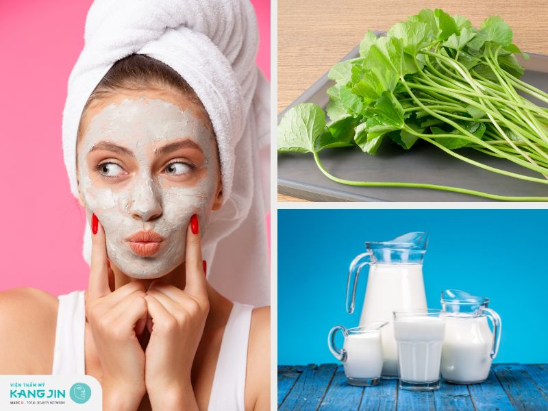 Cách làm mặt nạ rau má sữa tươi trị mụn cho da khô