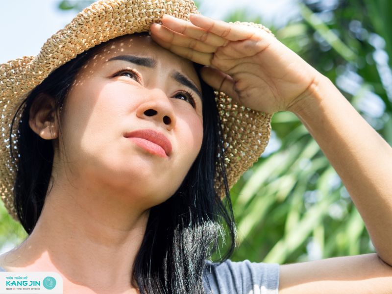 da bị bắt nắng