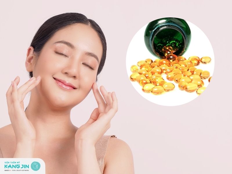 massage mặt bằng vitamin e