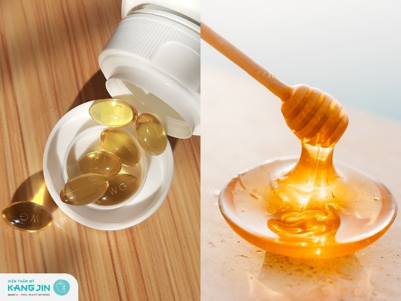 vitamin E cùng với mật ong