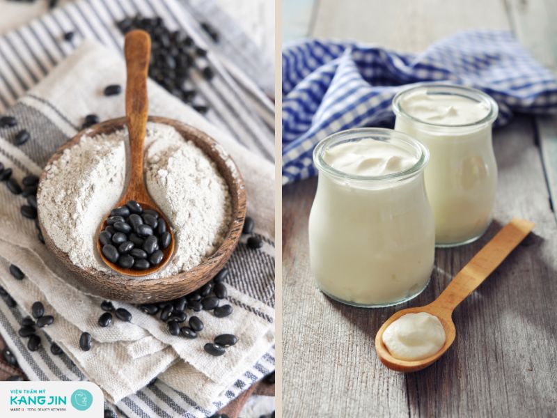 Mặt nạ đậu đen và sữa chua