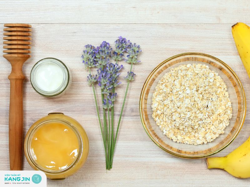 Các bước làm mặt nạ từ bột yến mạch, mật ong và sữa chua