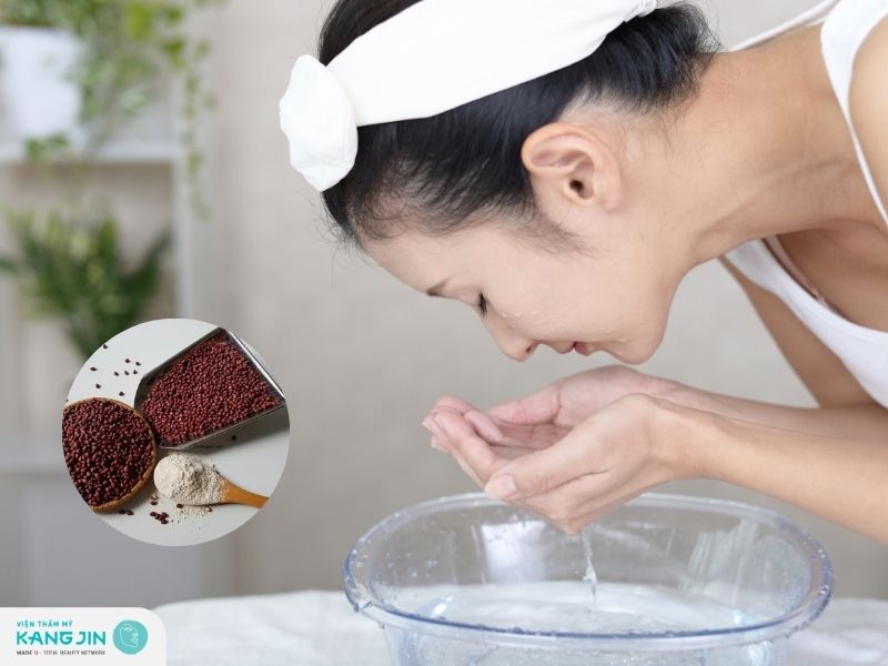 Có nên rửa mặt bằng bột đậu đỏ hàng ngày không?