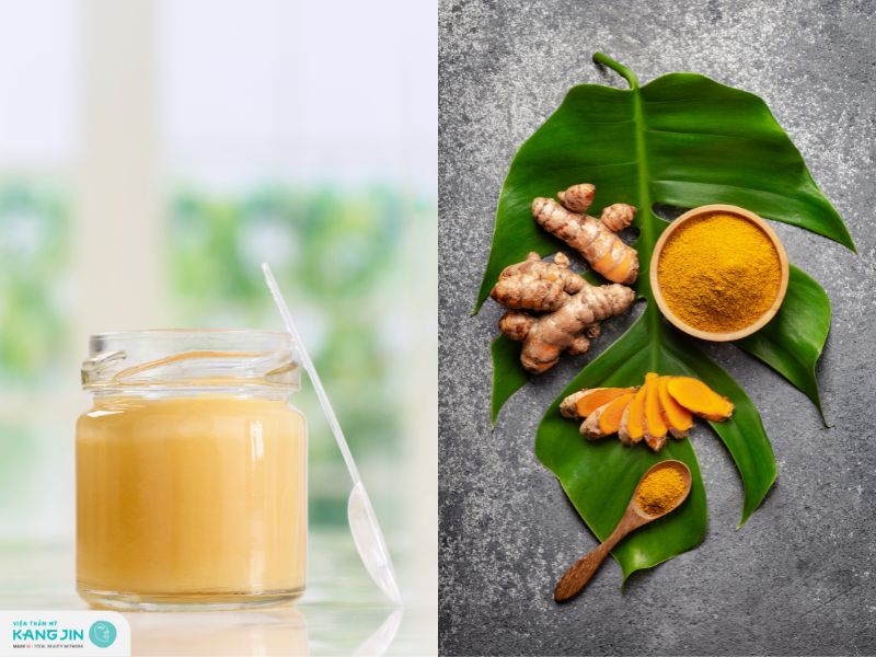 sữa ong chúa và tinh bột nghệ