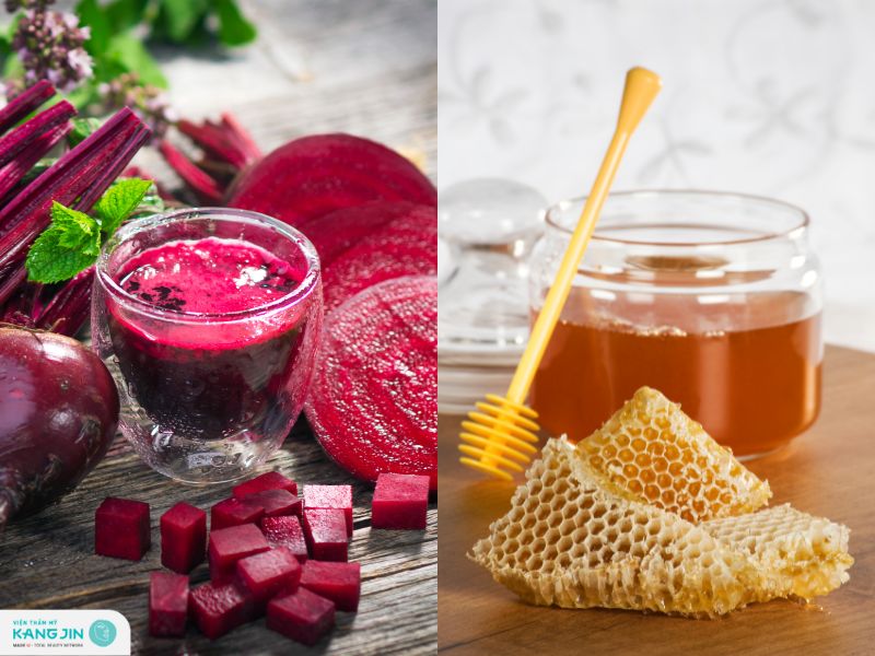 củ dền mật ong