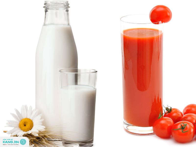 trị thâm mắt bằng sữa tươi không đường