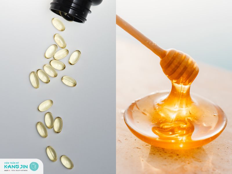 trị thâm mắt bằng vitamin e