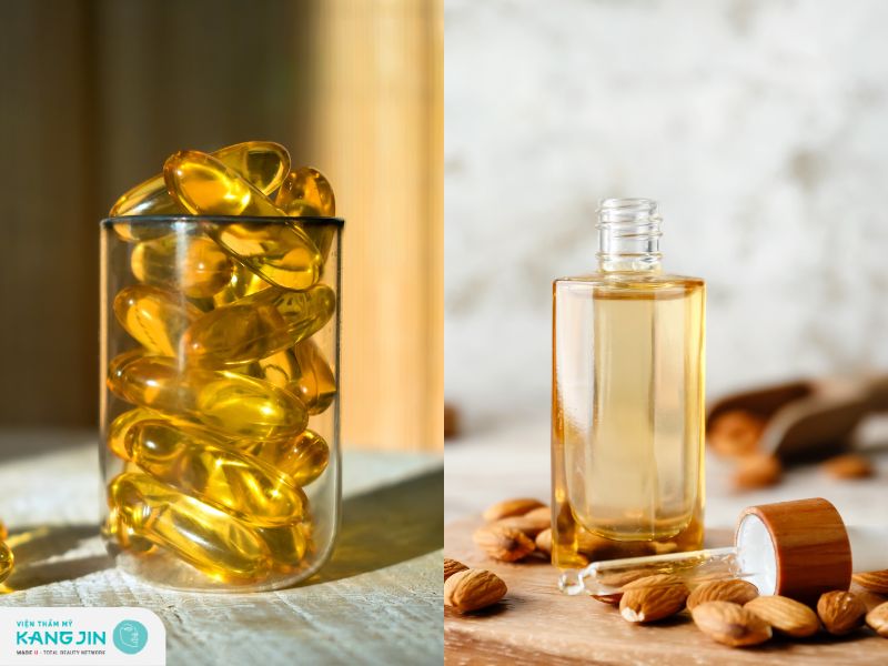 vitamin e cùng với hạnh nhân