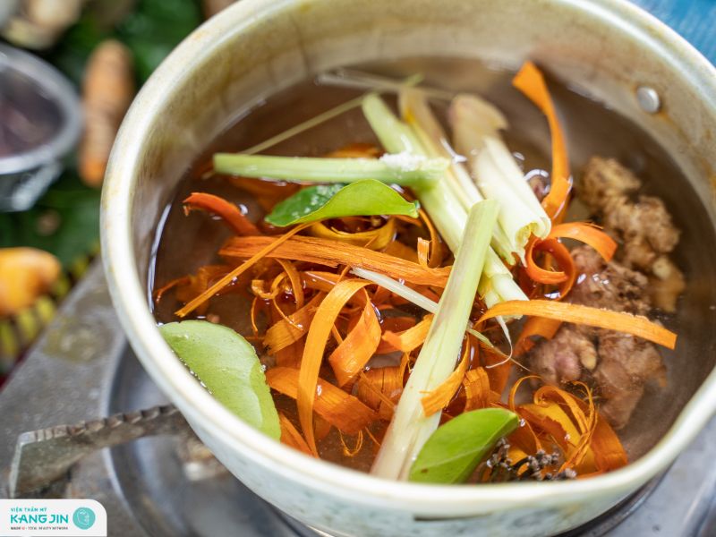 xông mặt bằng sả gừng chanh có tác dụng gì