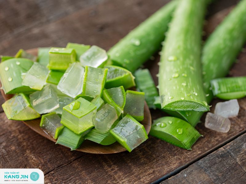 trị mụn bằng nha đam