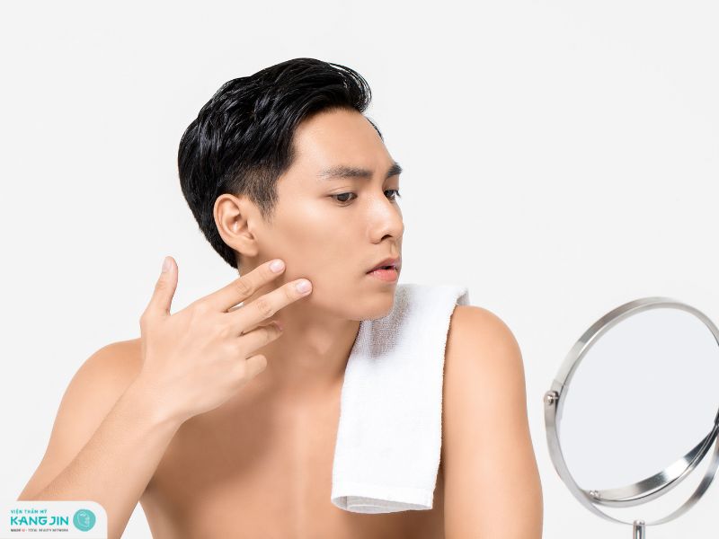 da mặt nam giới bị sạm đen