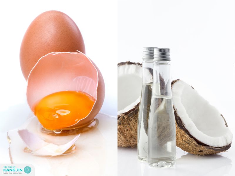 lòng đỏ trứng gà đắp mặt