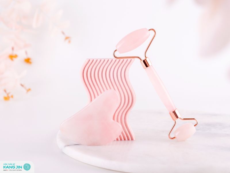 đá thạch anh massage mặt