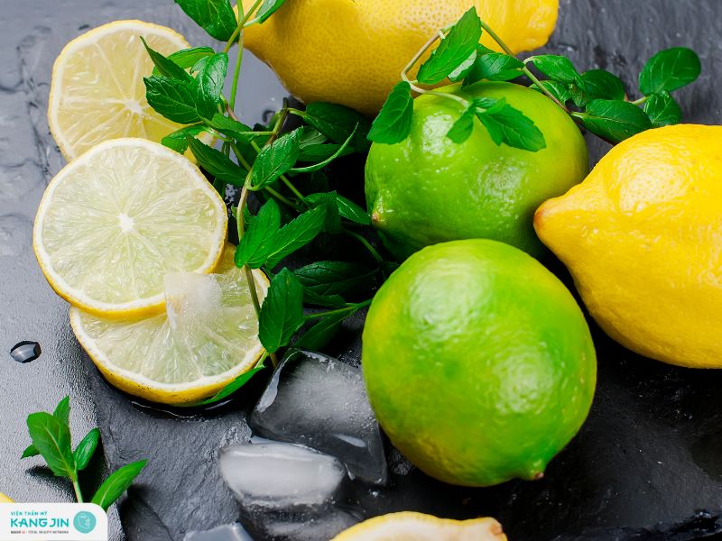 trị mụn đầu đen ở mũi bằng chanh