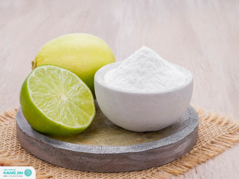 chanh và baking soda