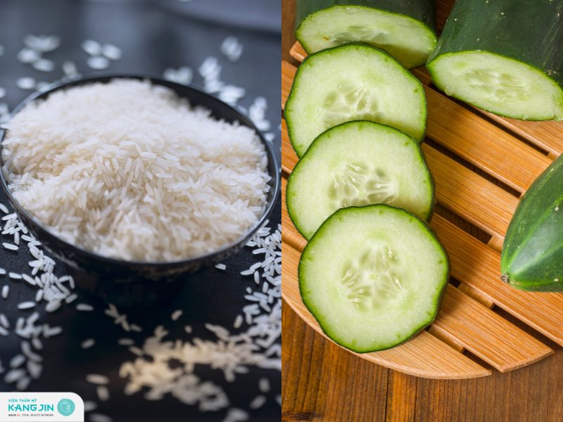 gạo và dưa leo