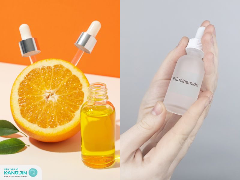  vitamin C và Niacinamide 