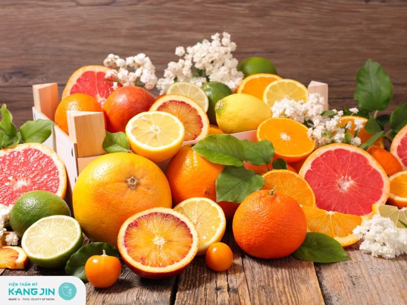 Dưỡng trắng da với trái cây có múi 