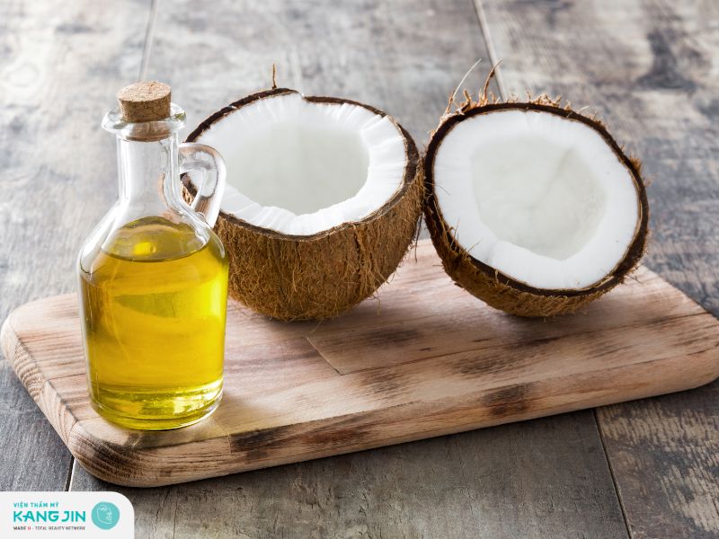 Mặt nạ tảo xoắn và dầu dừa