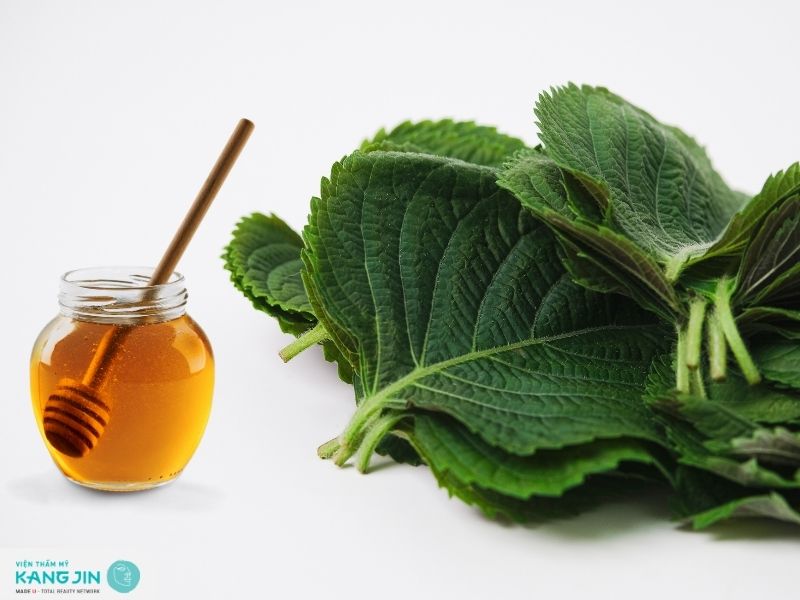 Đắp mặt nạ tía tô và mật ong trị nám tại nhà