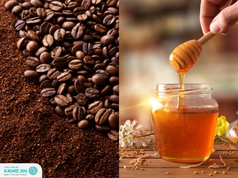 làm trắng da mặt bằng bã cà phê