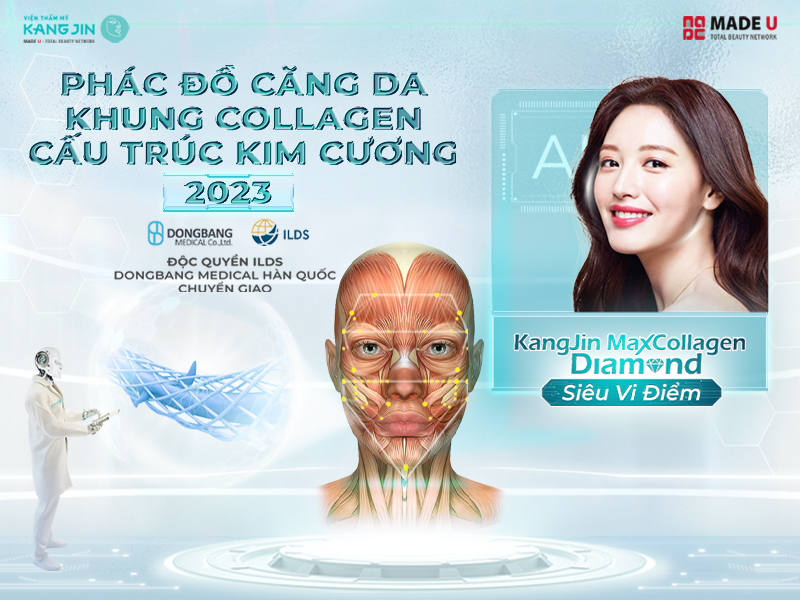Liệu pháp trẻ hóa da KangJin Maxcollagen Diamond Siêu Vi Điểm 