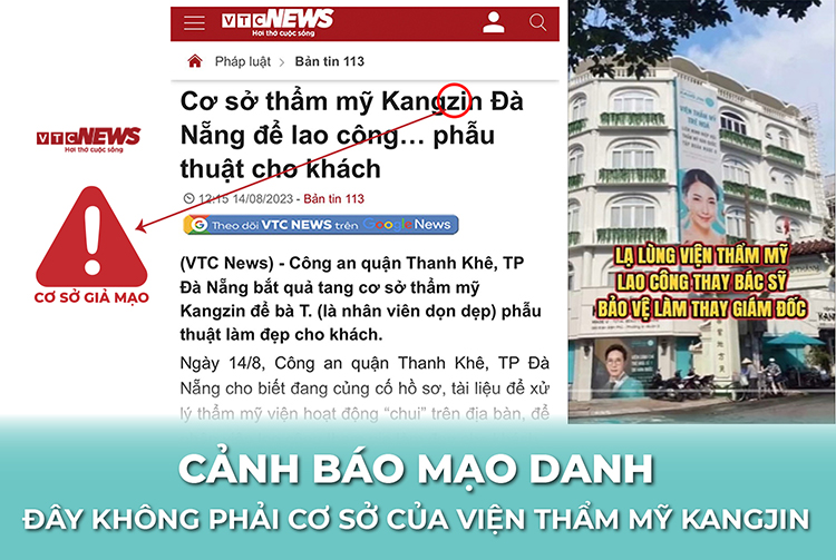 Cơ sở thẩm mỹ đã đặt tên giống KangJin đến 99% gây hiểu lầm