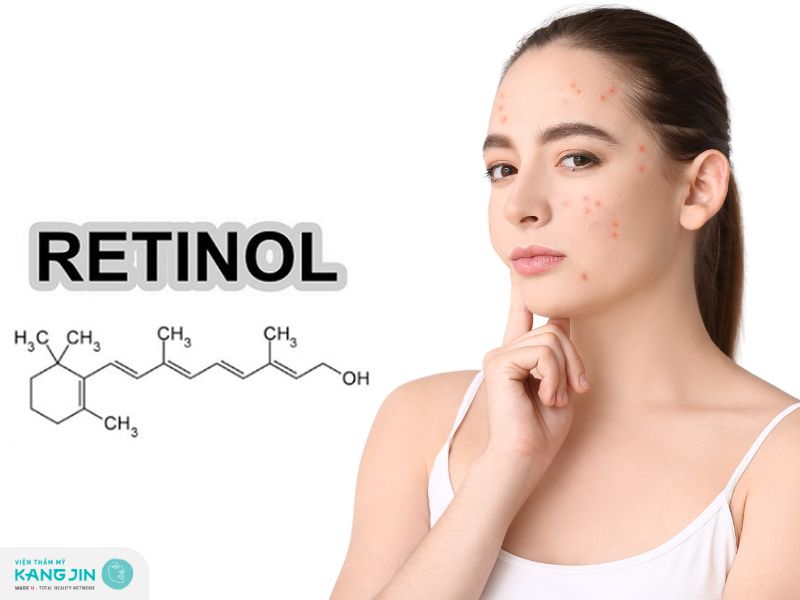 dùng retinol trị thâm đỏ
