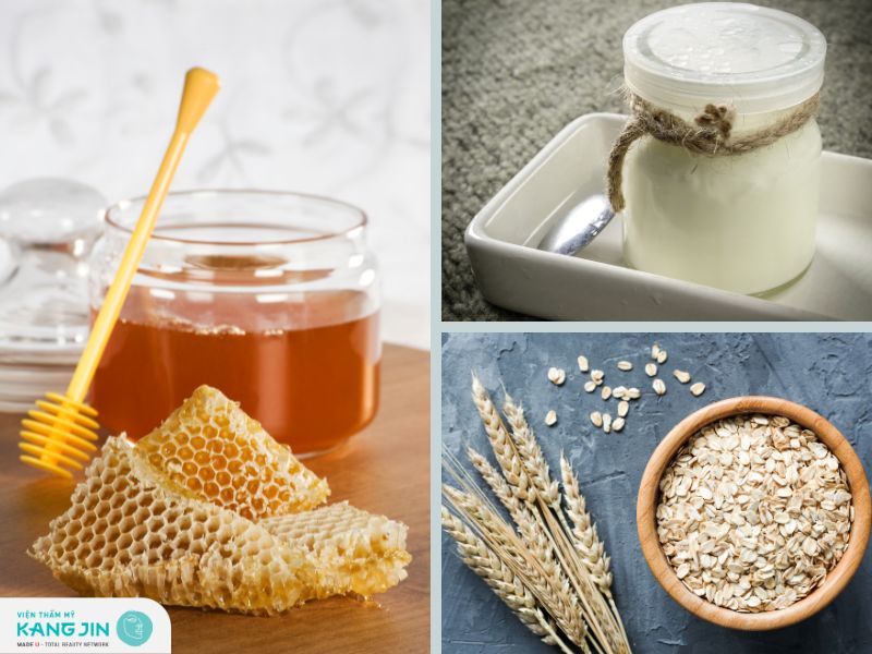 Mặt nạ yến mạch sữa chua và mật ong dưỡng trắng da