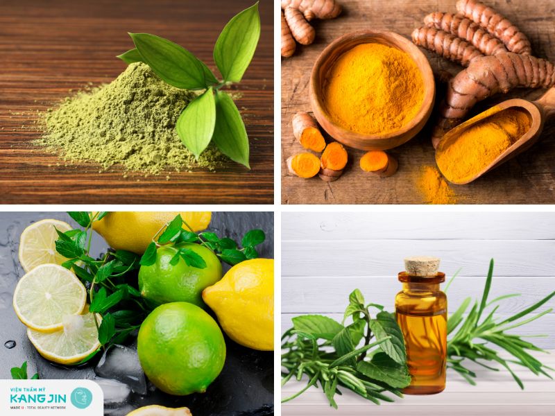 dùng các nguyên liệu tự nhiên