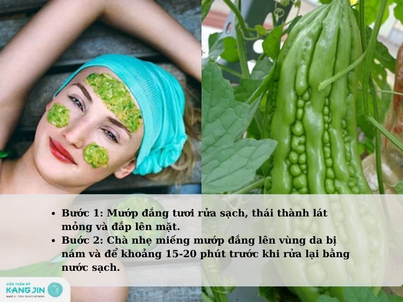 mặt nạ mướp đắng trị nám da