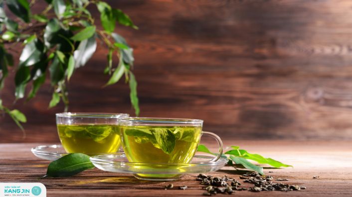 Rửa mặt bằng nước trà xanh