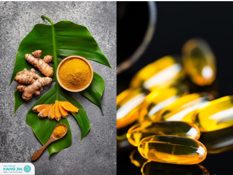 vitamin e và bột nghệ