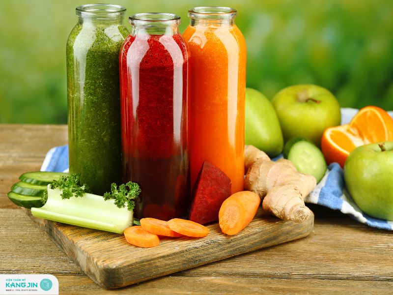 nước ép đẹp da trị mụn