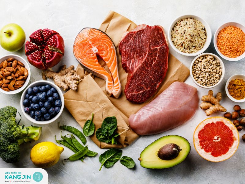 Bổ sung các dưỡng chất cần thiết tốt cho da vào thực đơn hàng ngày