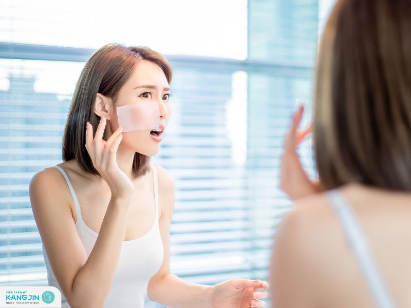 giấy thấm dầu da mặt có làm khô da