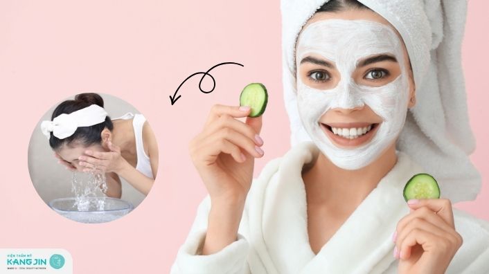 Sau khi đắp mặt nạ dưa leo có rửa mặt không? 1 tuần đắp mấy lần?