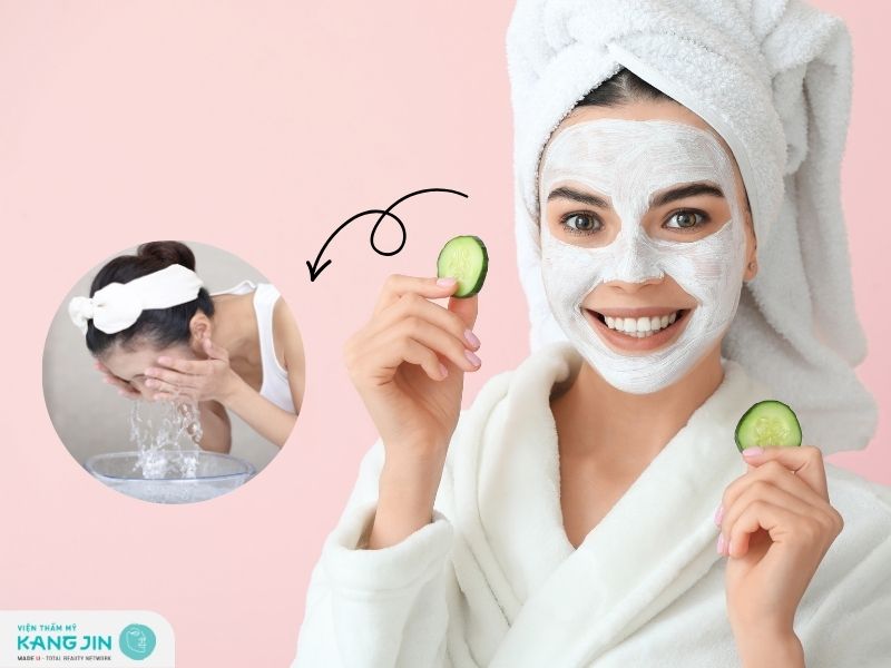 Sau khi đắp mặt nạ dưa leo có rửa mặt không?