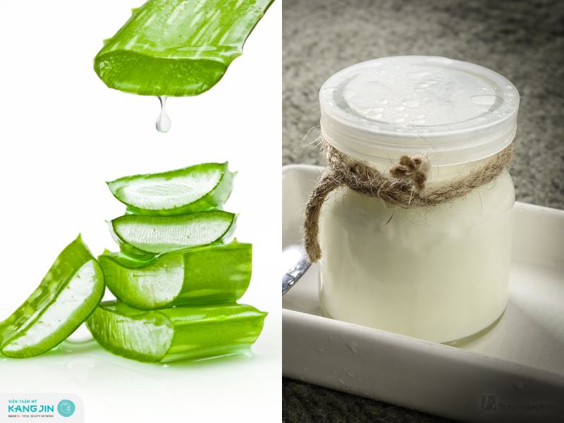 công thức mặt nạ sữa chua và nha đam