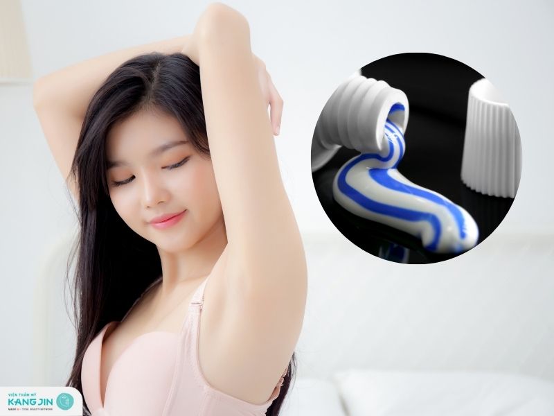 trị thâm nách bằng kem đánh răng